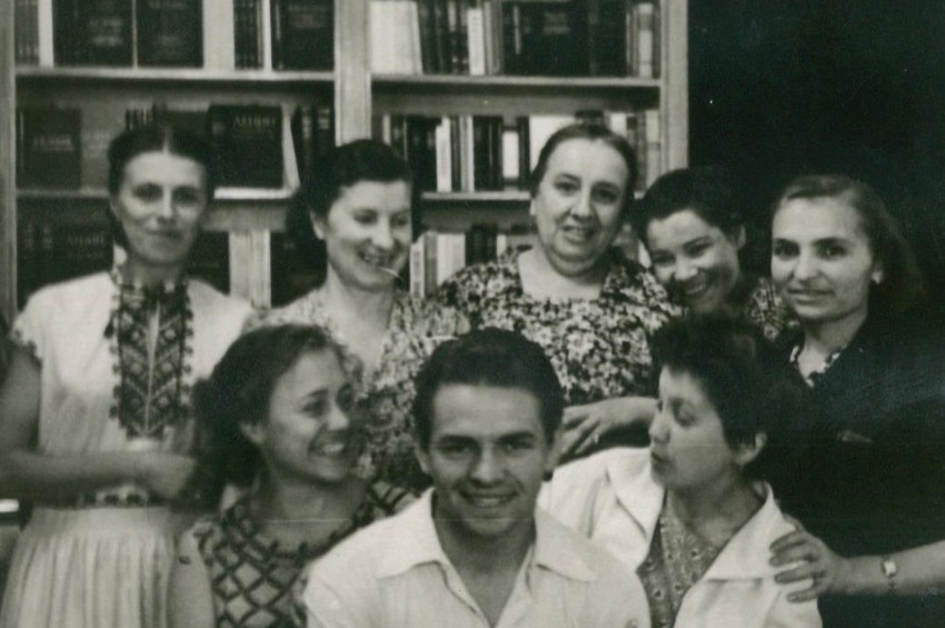 Читатели библиотеки, 1950-е гг.